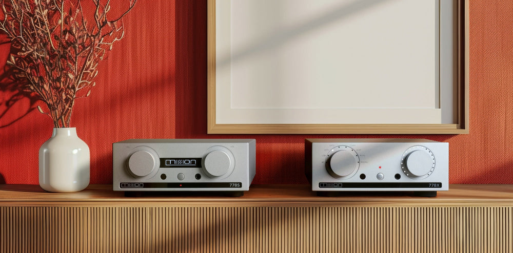 Mission 778S und 778X Vollverstärker im Lifestyle-Setup