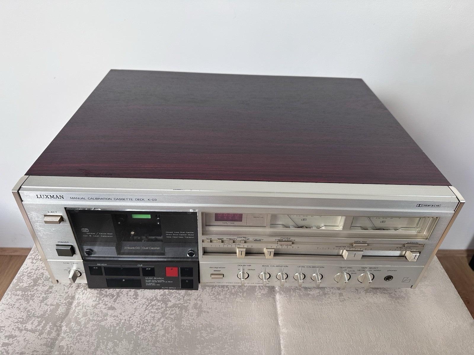 Luxman K-03 Kassettendech Tape Deck Vintage Retro Gewartet Serviced Rarität