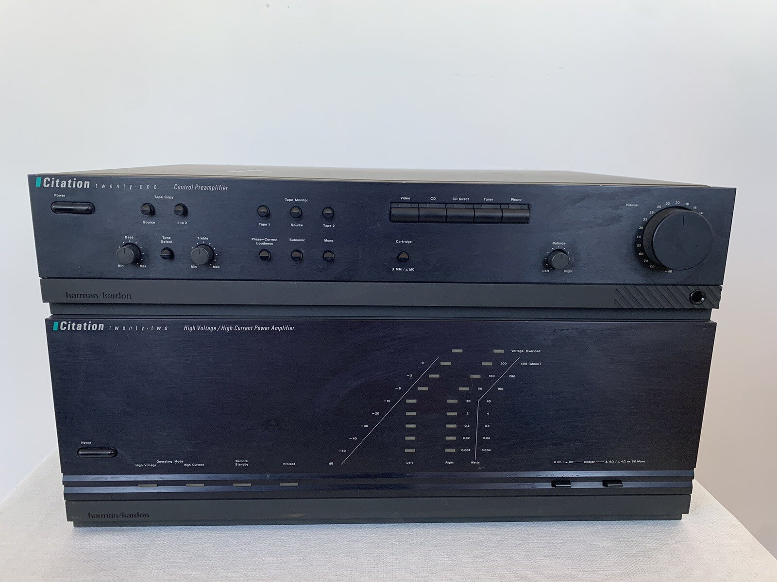 Harman Kardon Citation 22 Endstufe Power Amplifier Citation 21 Vorverstärker Pre