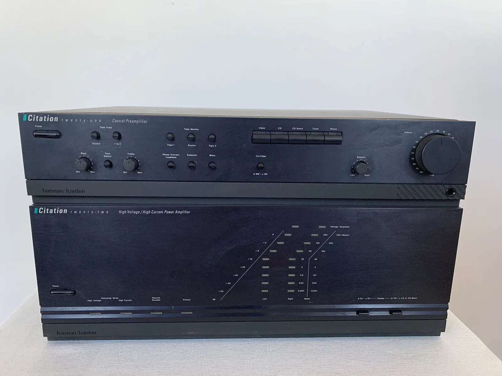 Harman Kardon Citation 22 Endstufe Power Amplifier Citation 21 Vorverstärker Pre