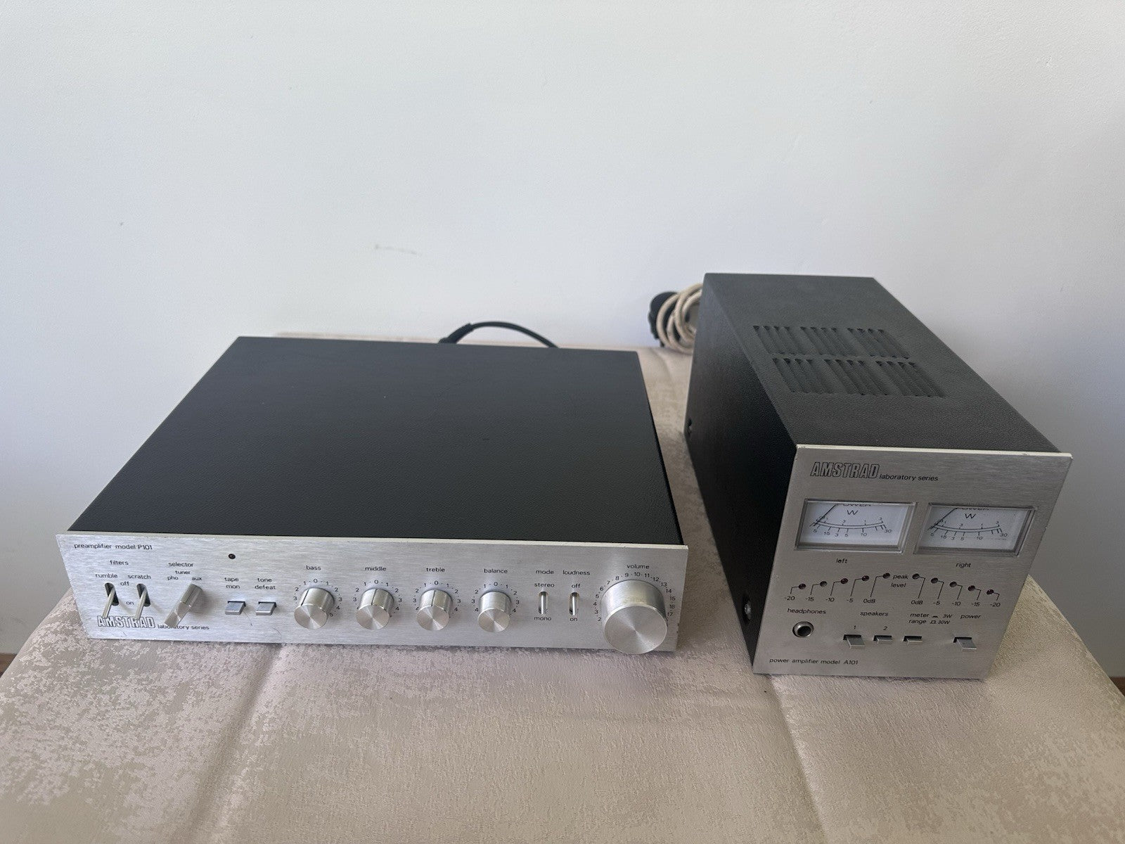 Amstrad P 101 A 101 Laboratory Series Vorverstärker Endstufe Pre Amp