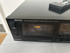 Denon DR-M14HX Kassettendeck Tape Deck Schwarz Mit FB Vintage Retro