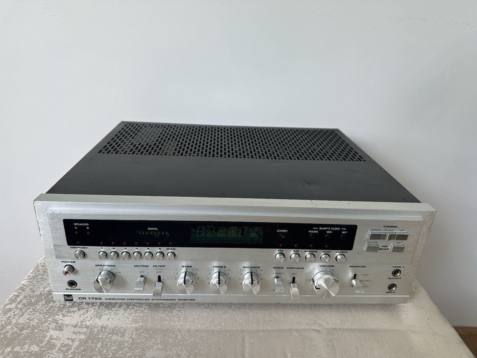 Dual CR 1750 Receiver Verstärker Silber Silver Vintage Retro