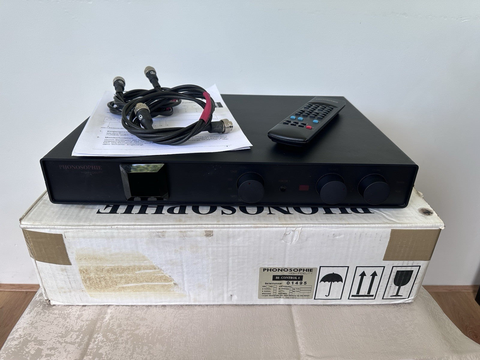 Phonosophie BI-Control 1 High End Vorverstärker Pre Amp Mit OVP FB Etc.