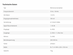 Dynavox Tube Preamplifier TPR-1