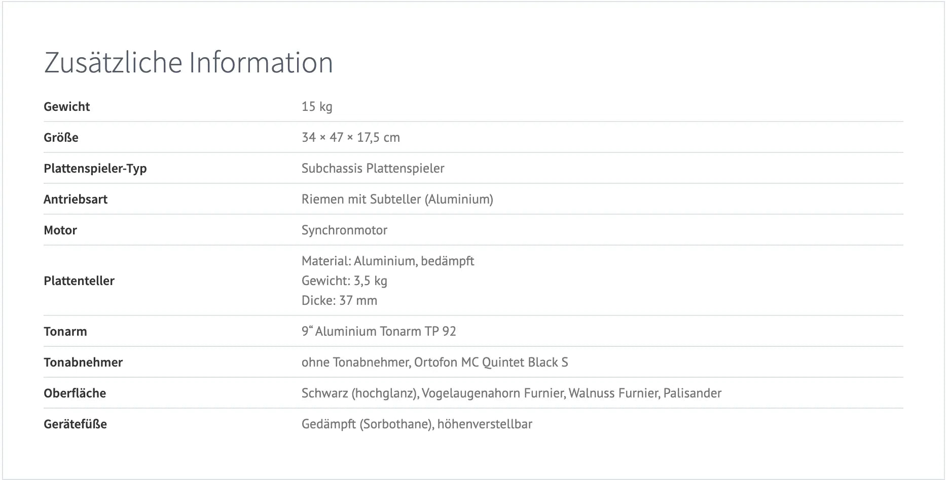 PE 6060 Plattenspieler Record Player Perpetuum Ebner Audio Everywhere