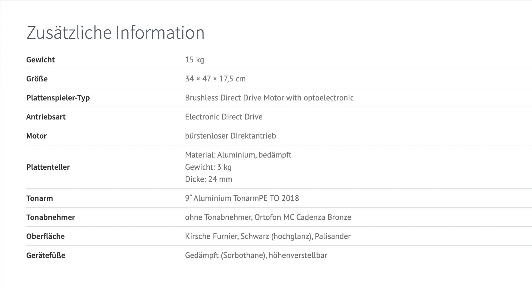 PE 7070 Plattenspieler Record Player Perpetuum Ebner - Direct Drive Audio Everywhere