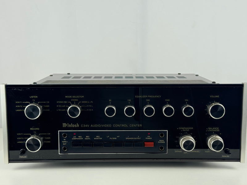 McIntosh C34V High End Preamplifier Control Black