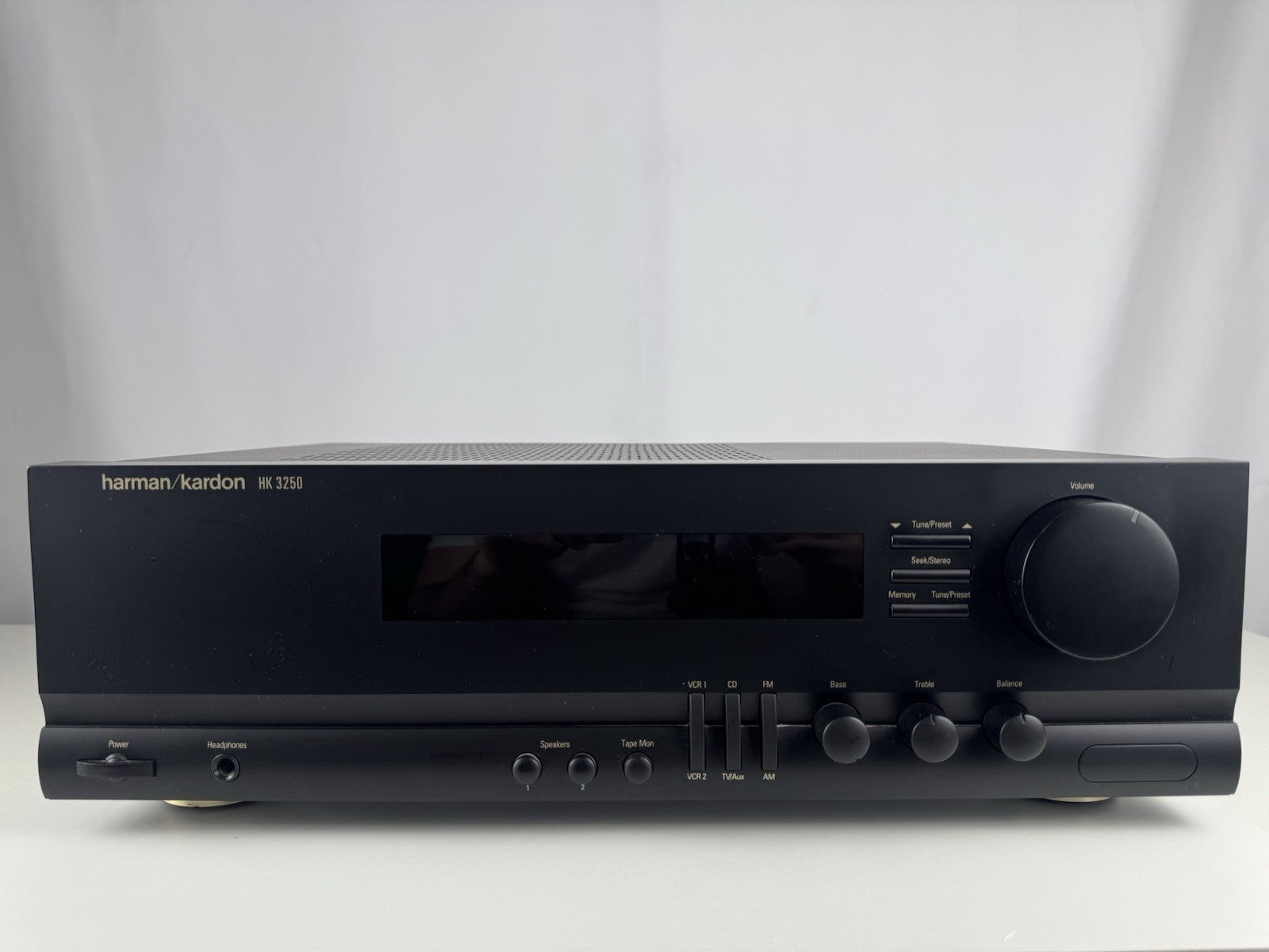 Harman Kardon HK 3250 Stereo Receiver Schwarz Black Vintage Retro