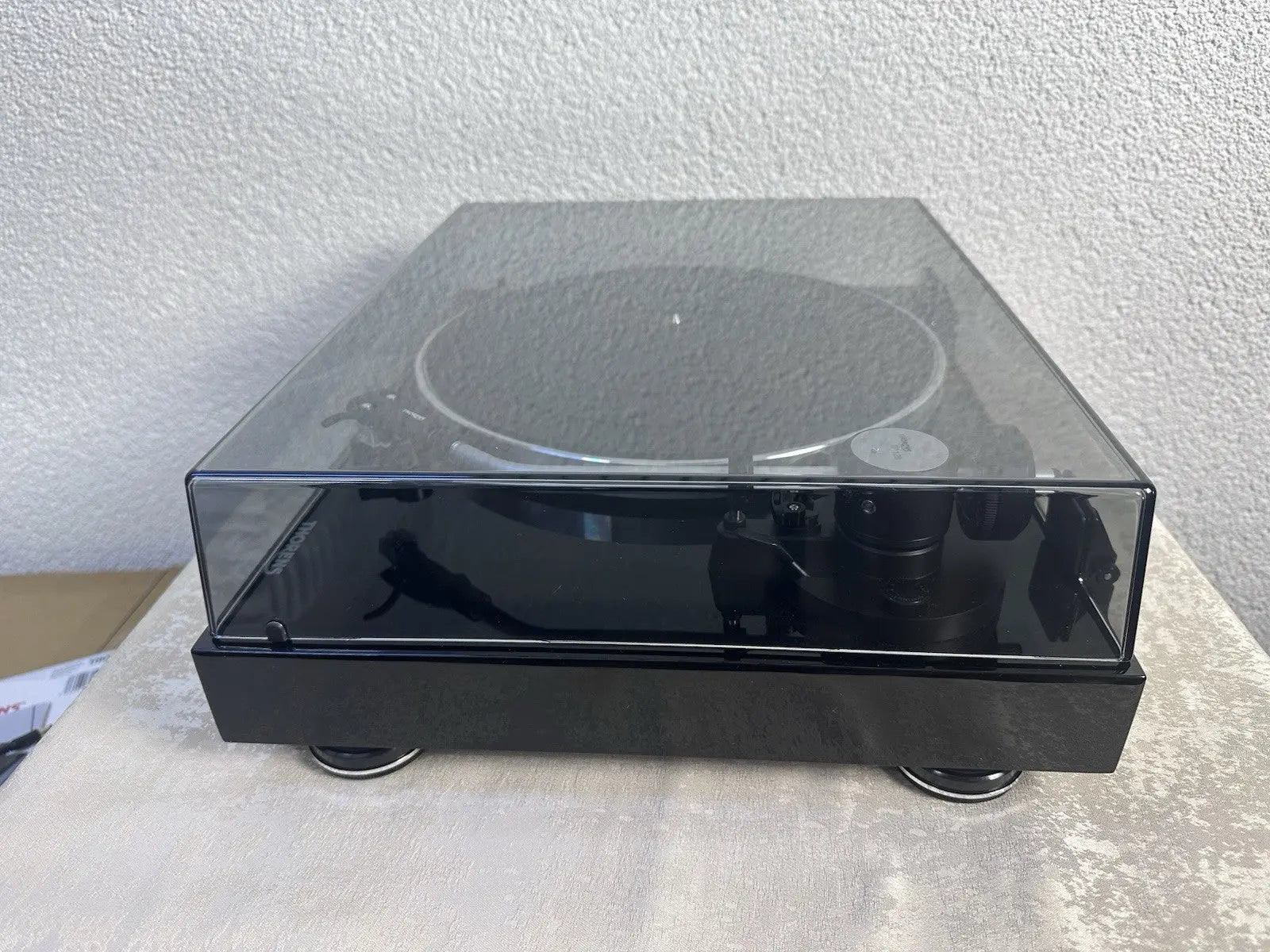 Thorens TD 204 Plattenspieler Record Player Mit Zubehör / OVP Schwarz Black