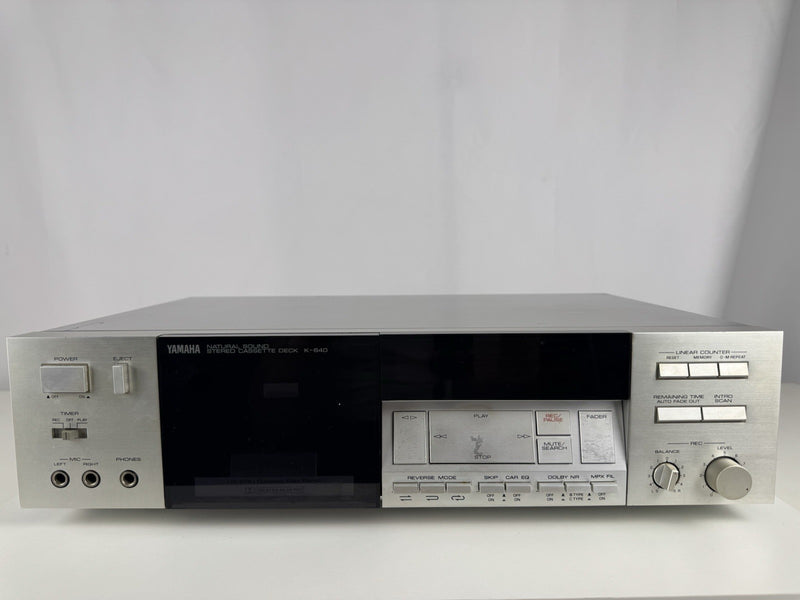 Yamaha K-640 Kassettendeck Tape Deck Silber Silver