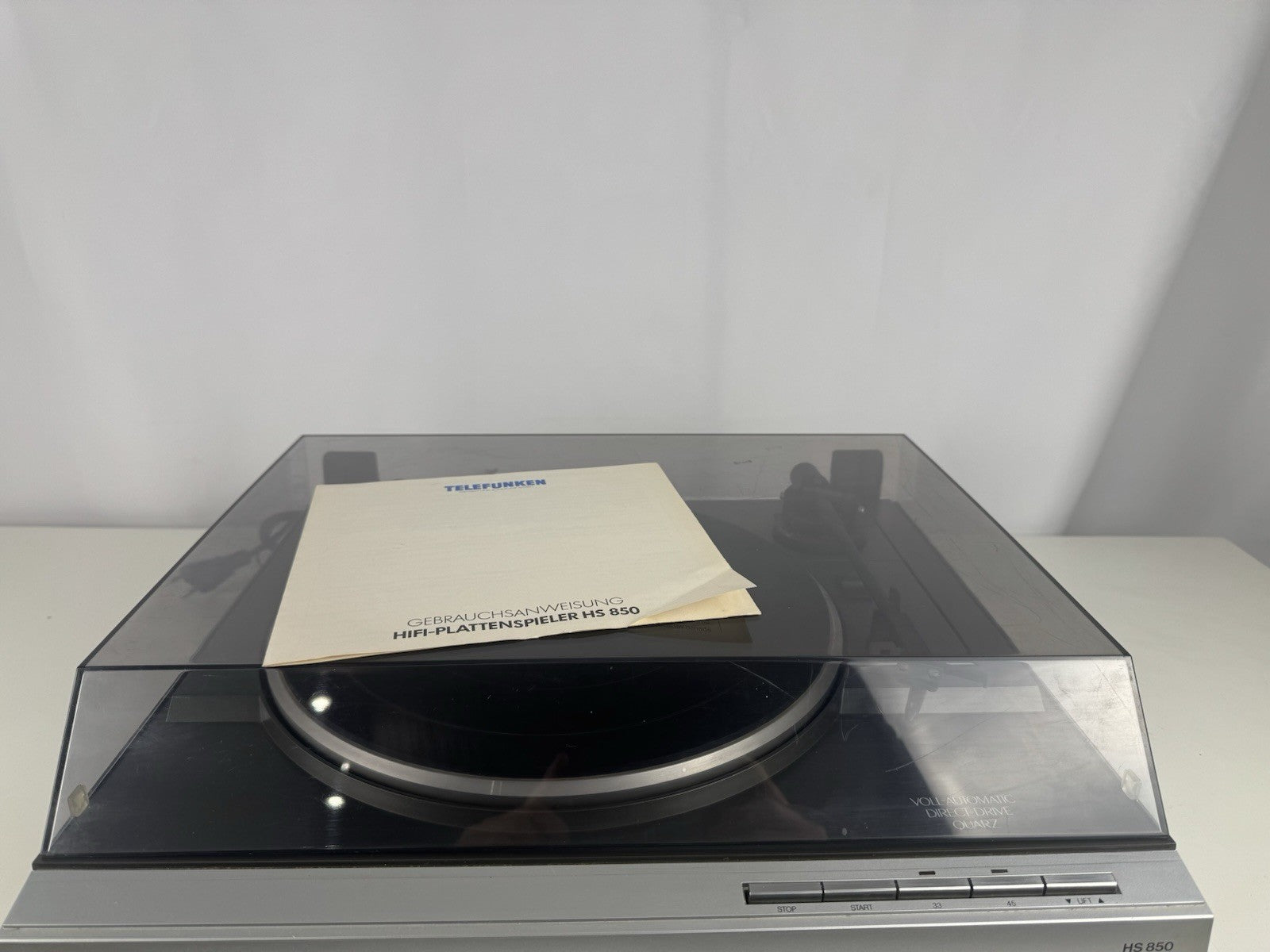 Telefunken HS 850 Plattenspieler Record Player Vintage Retro Direct Drive