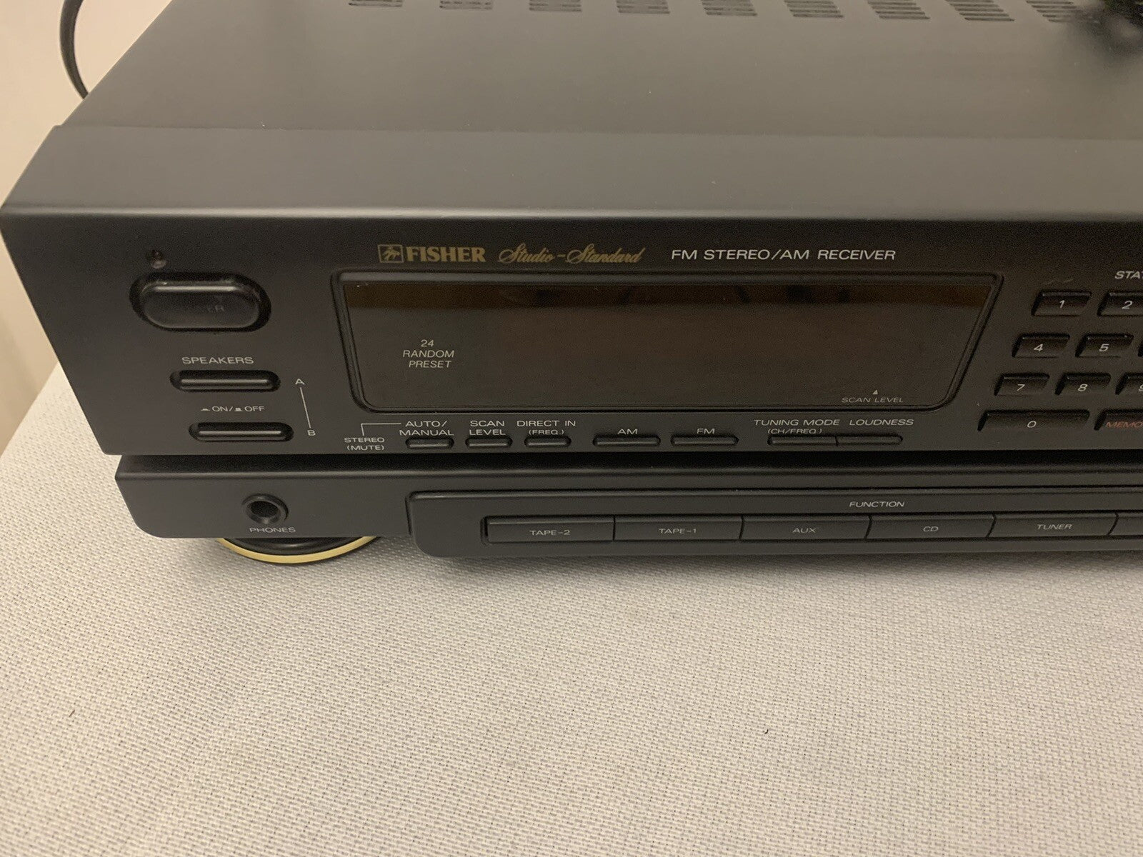 Fisher 9010 Receiver Mit EQ Studio Standard Vintage Retro Schwarz 
