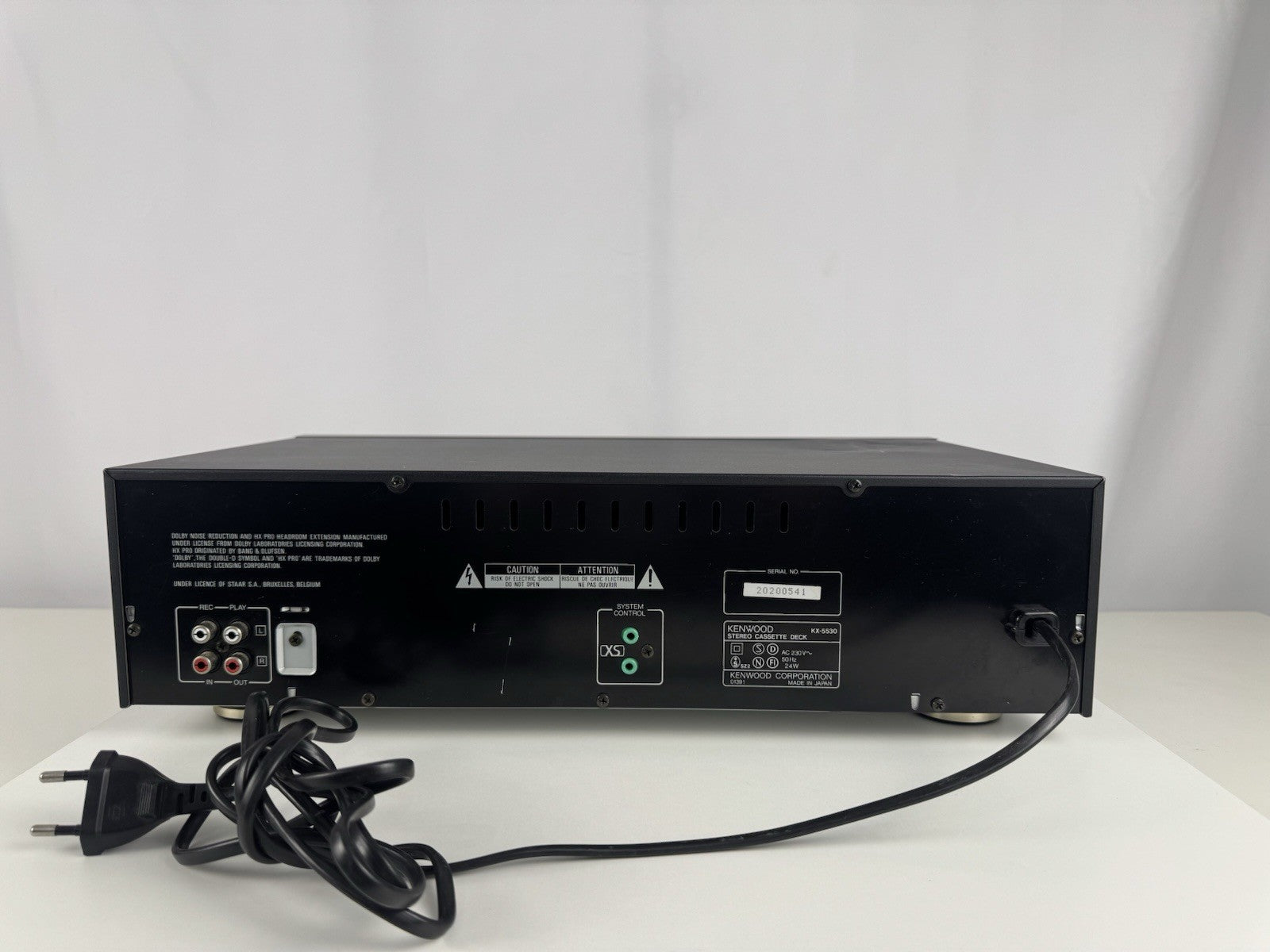 Kenwood KX-5530 Kassettendeck Tape Deck Schwarz Black 