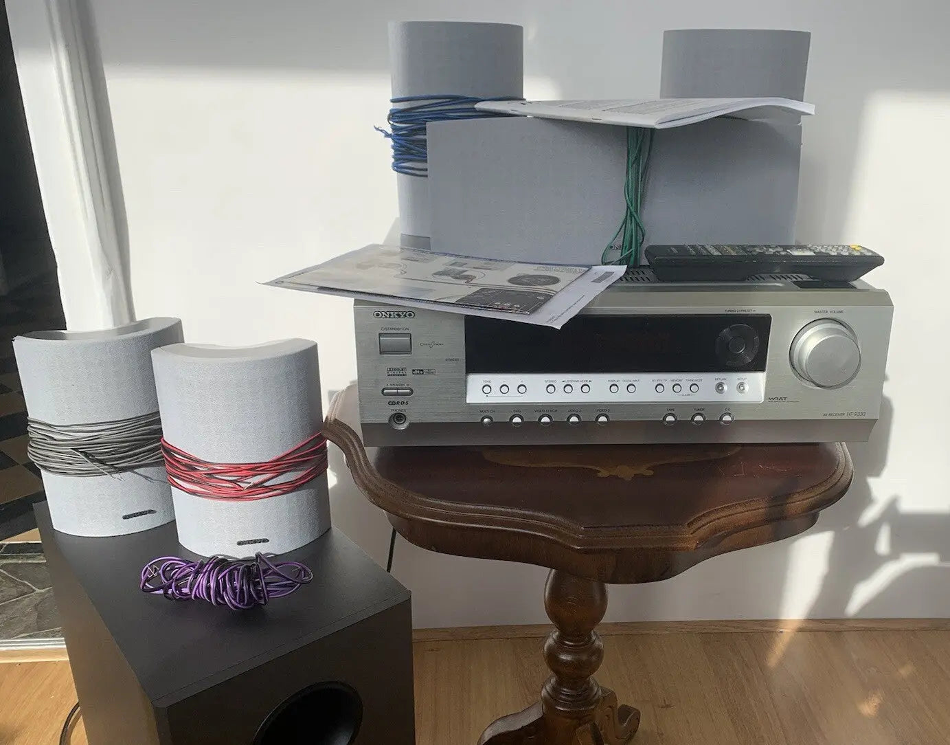 Onkyo Surround Sound System HT-R330 Amplifier 5.1 Set With Manual ...