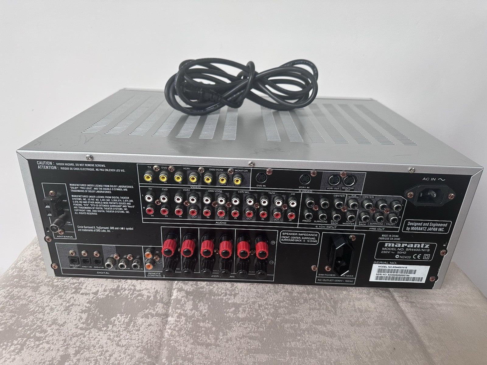 Marantz SR4400 N1S Heimkino Receiver Home Cinema Receiver Silber Silver