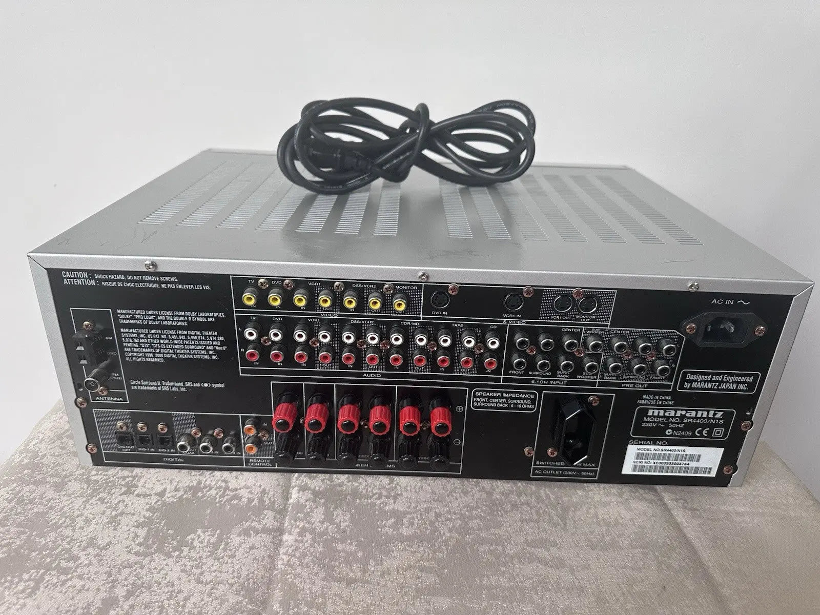 Marantz SR4400 N1S Heimkino Receiver Home Cinema Receiver Silber Silver