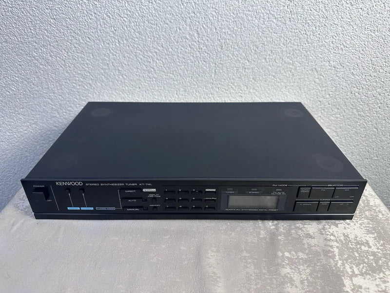 Kenwood KT-74L Tuner Radio Schwarz Black Vintage Retro