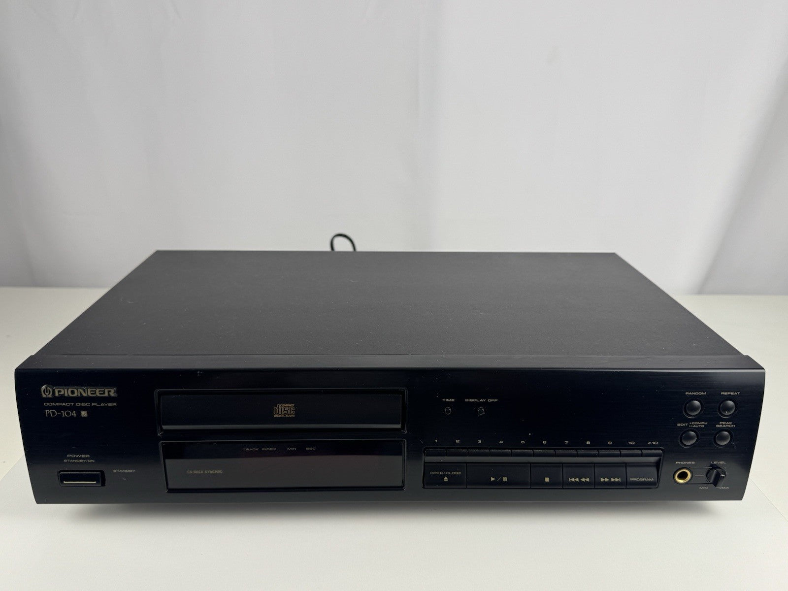 Pioneer PD-104 CD Spieler CD Player Schwarz Black Vintage Retro