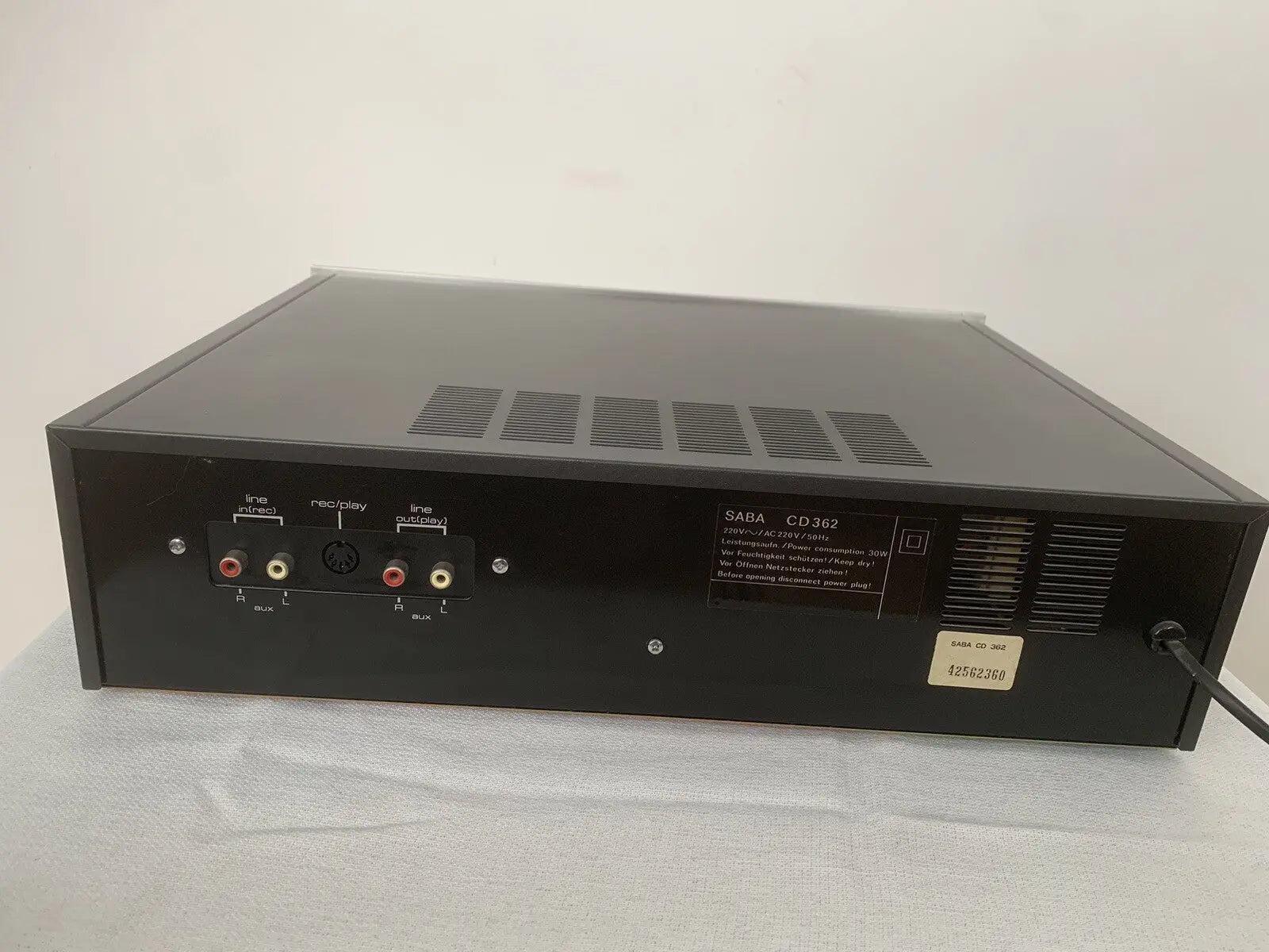 Saba CD 362 Kassettendeck Tape Deck Retro Vintage Silber
