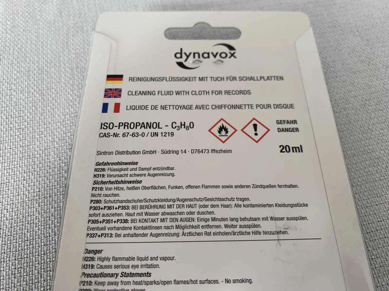 Dynavox Nadelreiniger Reinigungsflüssigkeit Mit Bürste Stylus Cleaning Fluid
