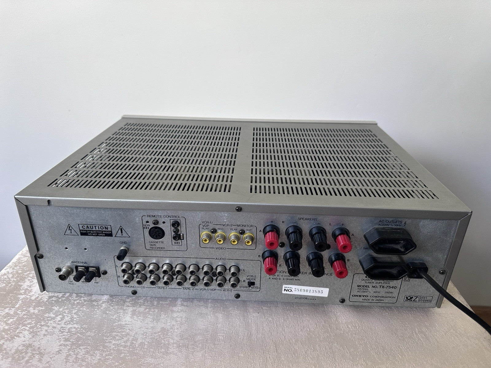 Onkyo TX-7540 Receiver Verstärker Silber Silver Vintage Retro