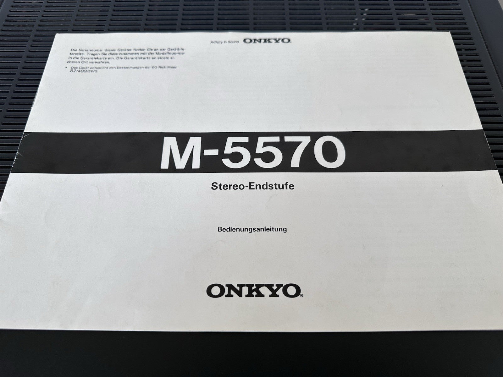 Onkyo M-5570 Endstufe Power Amplifier Vintage Retro Gewartet Serviced