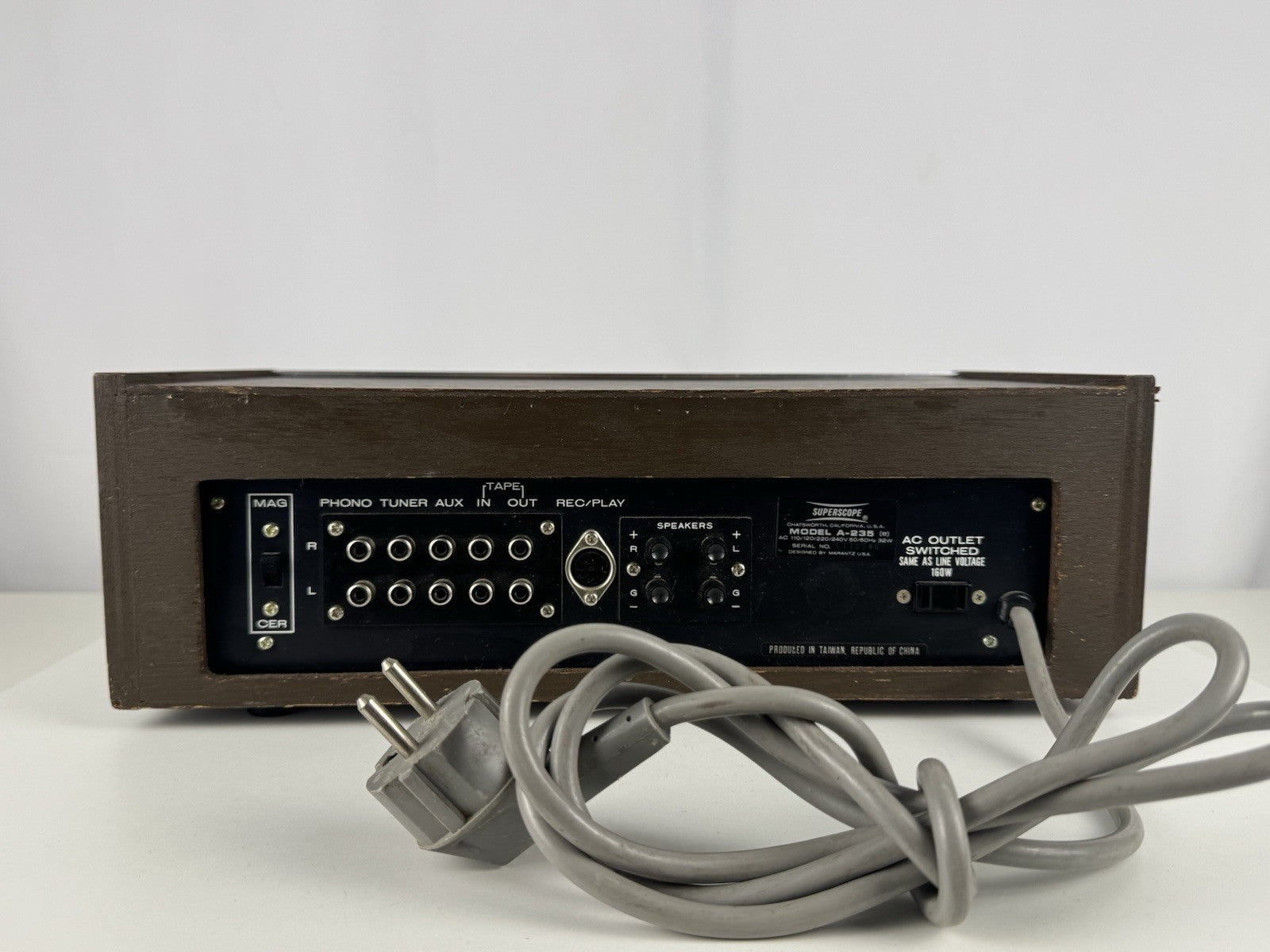 Superscope Model A-235 Verstärker Amplifier Vintage Retro Silber Silver