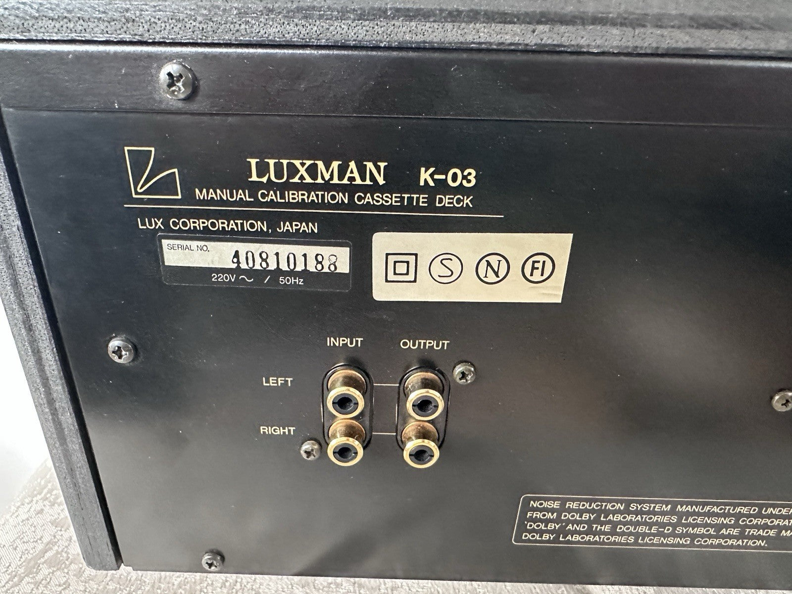 Luxman K-03 Kassettendech Tape Deck Vintage Retro Gewartet Serviced Rarität