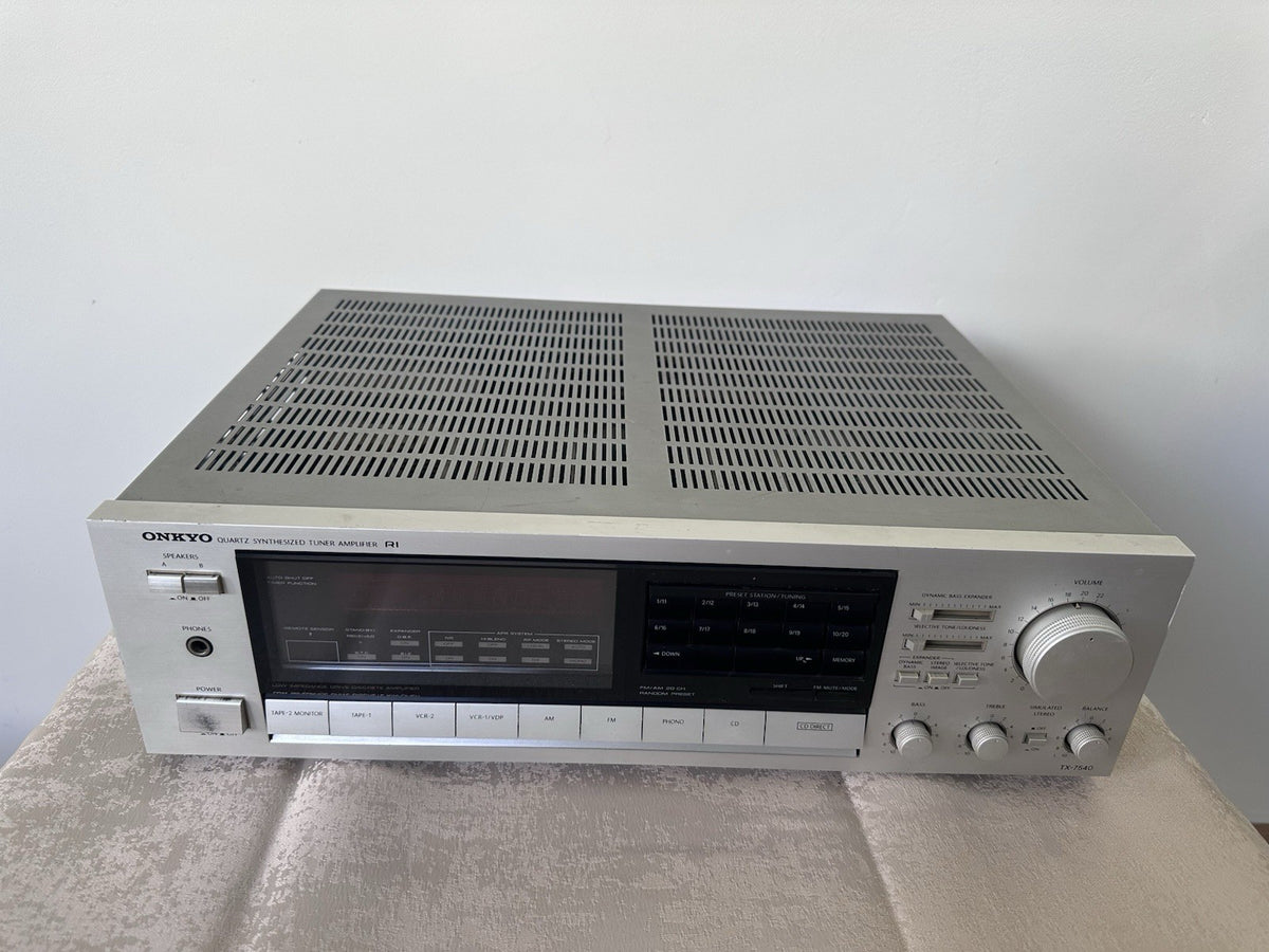 Onkyo TX-7540 Receiver Verstärker Silber Silver Vintage Retro