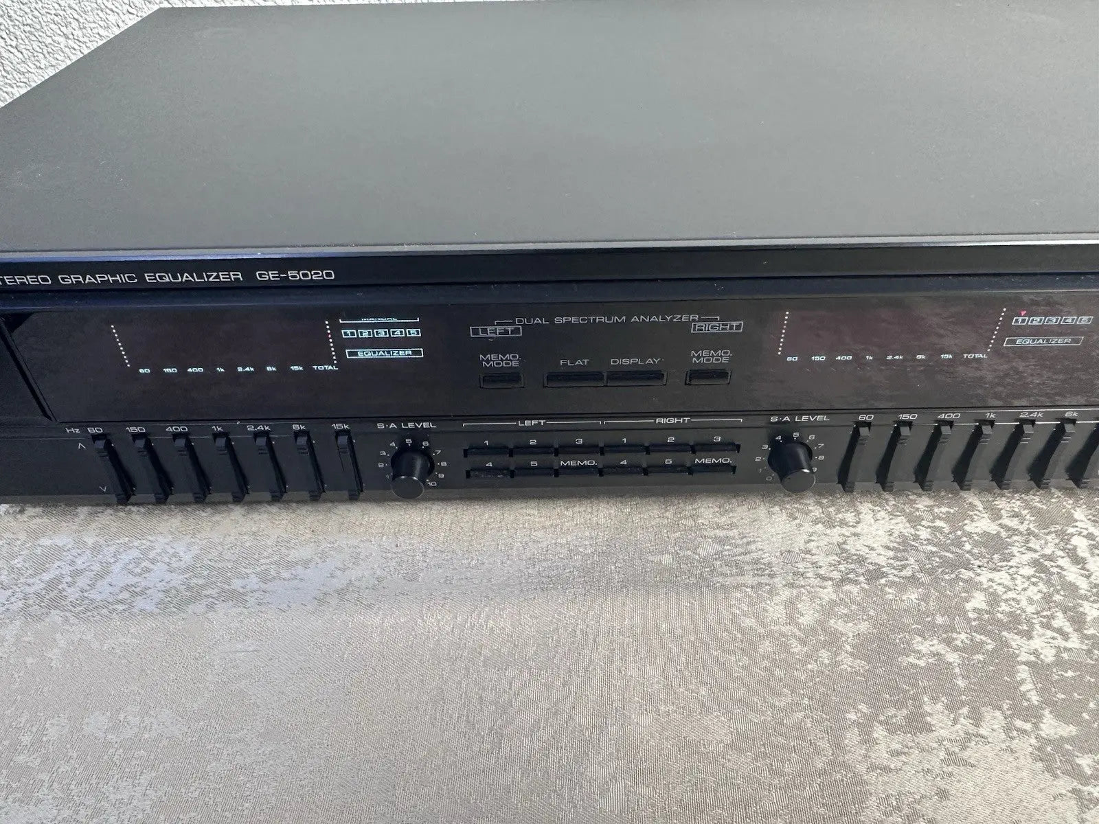 Kenwood GE-5020 Equalizer EQ Schwarz Black Vintage Retro