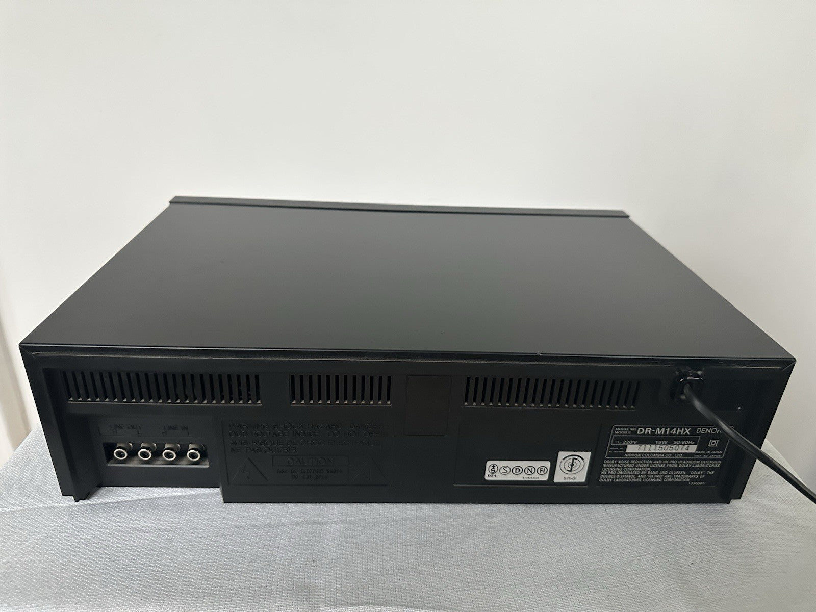 Denon DR-M14HX Kassettendeck Tape Deck Schwarz Mit FB Vintage Retro
