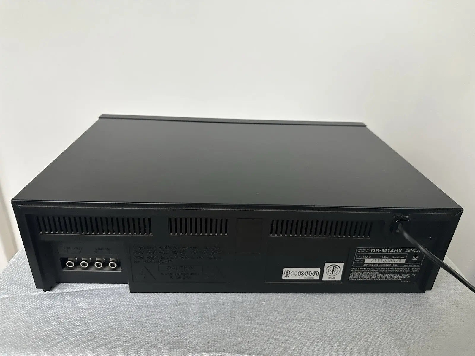 Denon DR-M14HX Kassettendeck Tape Deck Schwarz Mit FB Vintage Retro