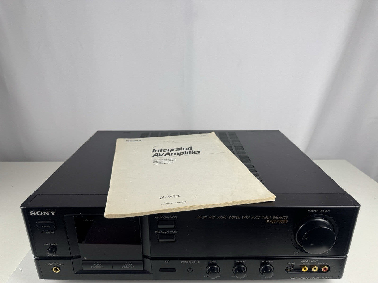 Sony TA-AV570 AV Receiver Heimkino Home Cinema 5.0 Mit Bedienungsanleitung