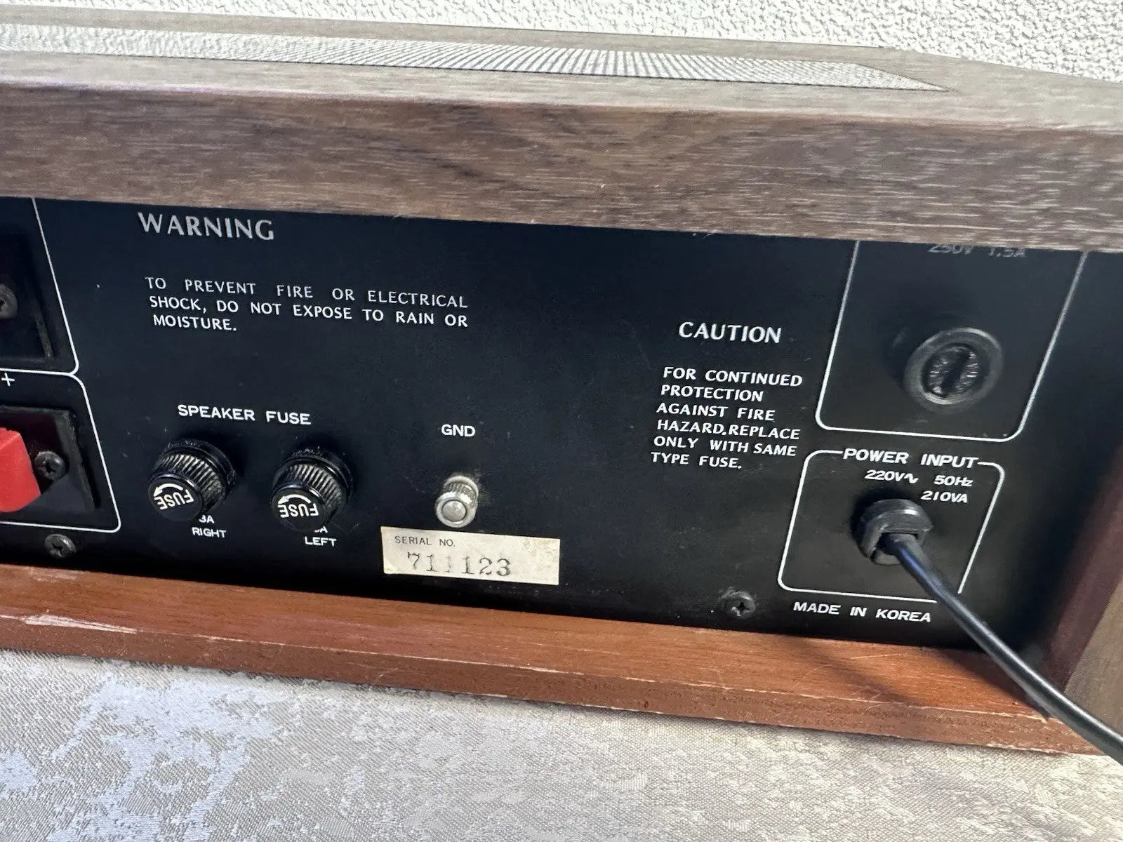 Electown A-606 Verstärker Amplifier Vintage Retro Woodcase