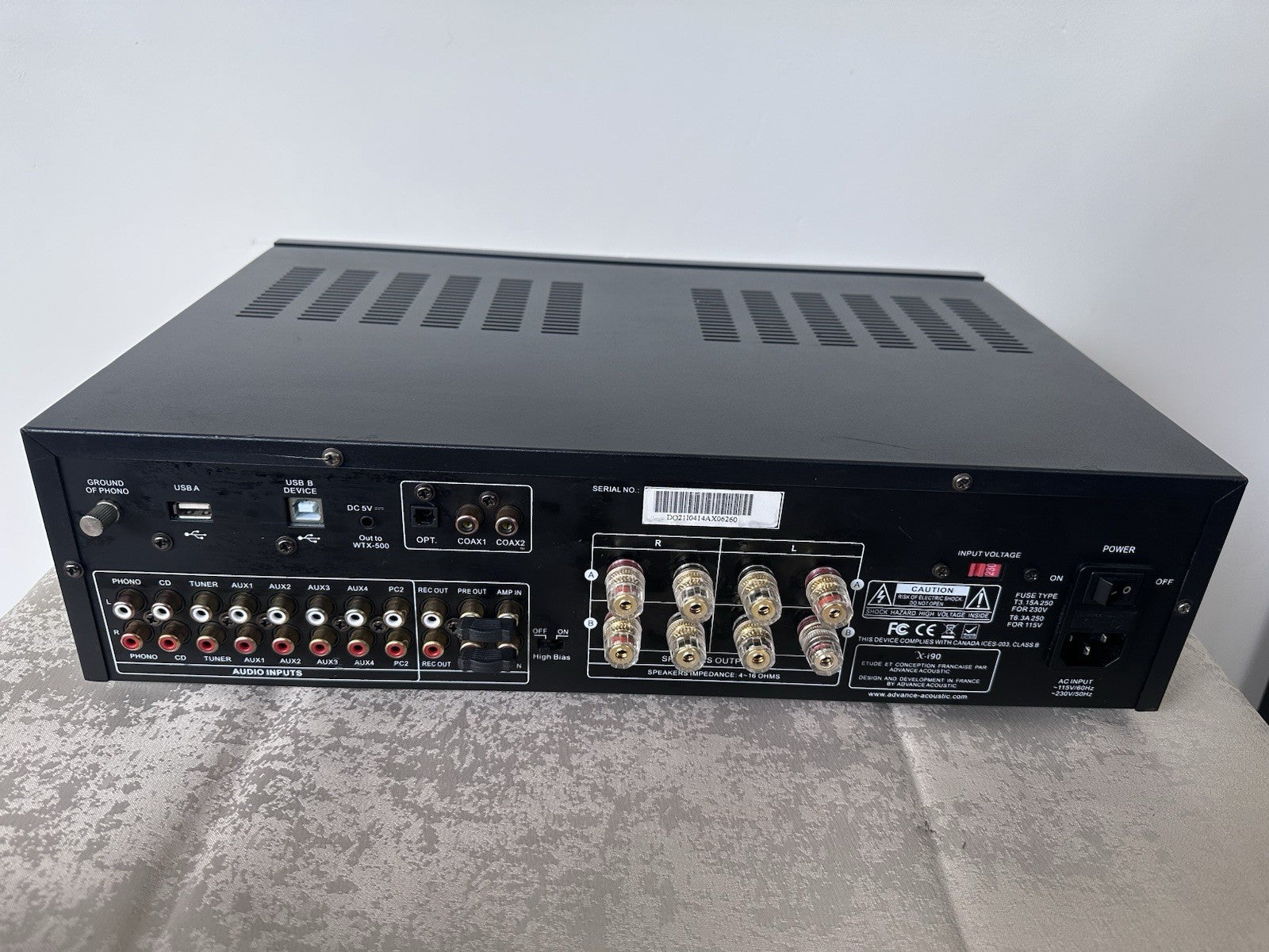 Advance Acoustic X-i90 Verstärker Amplifier Schwarz Black