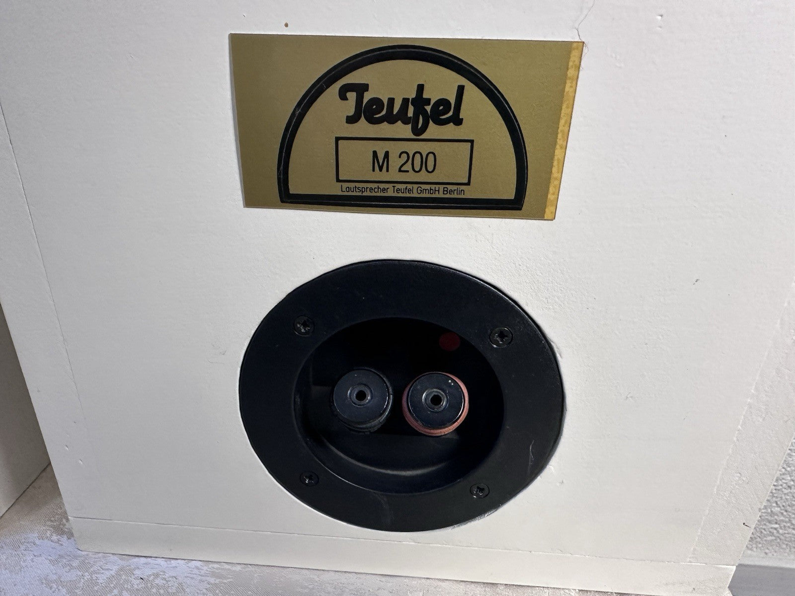 Teufel M 200 Lautsprecher Speaker Weiß White Vintage Retro
