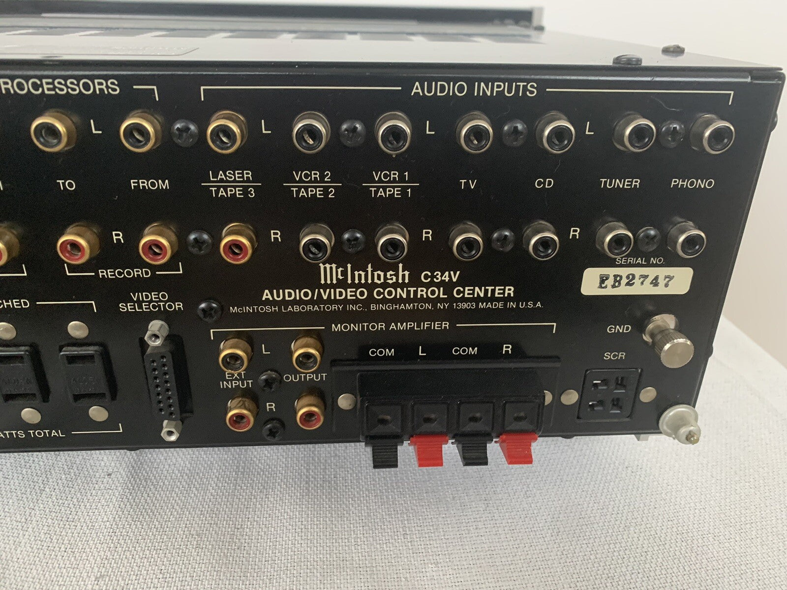 McIntosh C34V High End Vorverstärker Preamplifier Control Schwarz