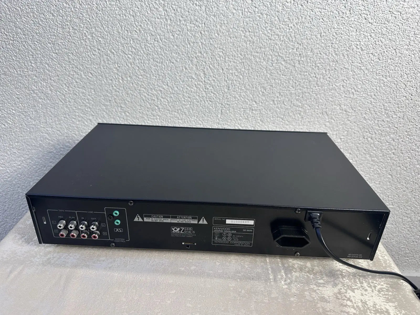 Kenwood GE-5020 Equalizer EQ Schwarz Black Vintage Retro