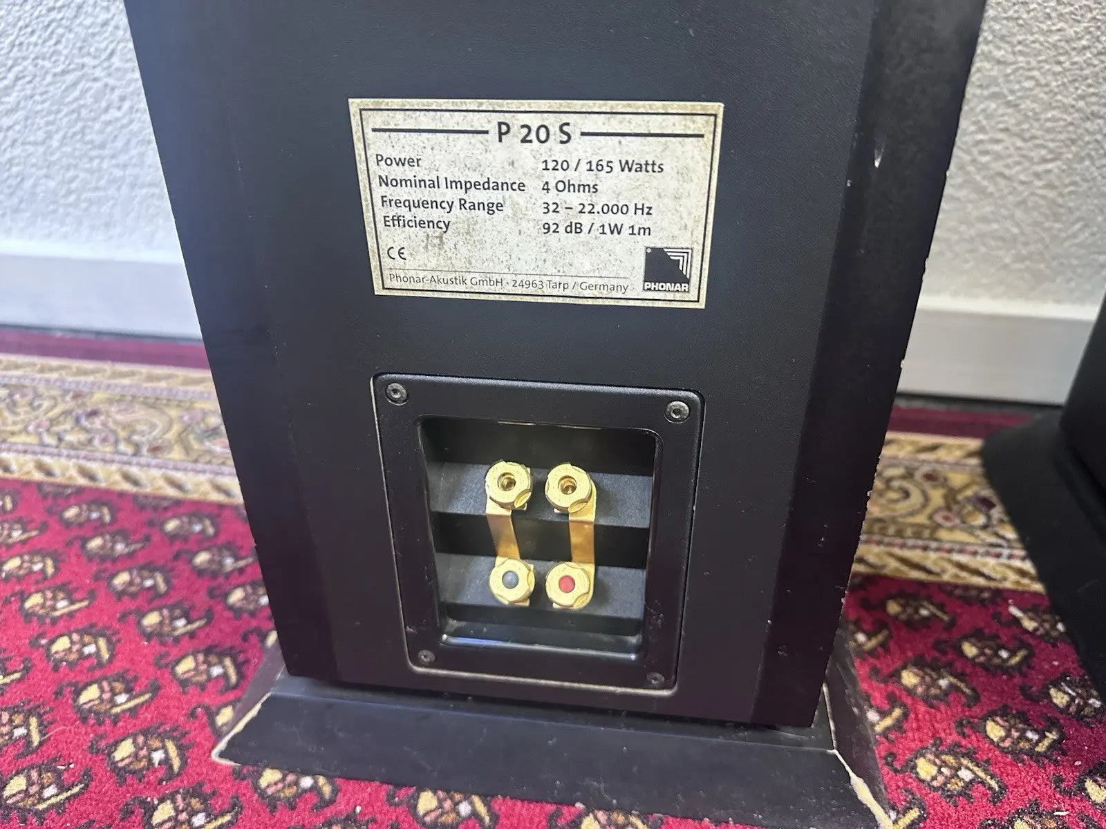 Phonar P 20 S Lautsprecher Speakers Schwarz Black