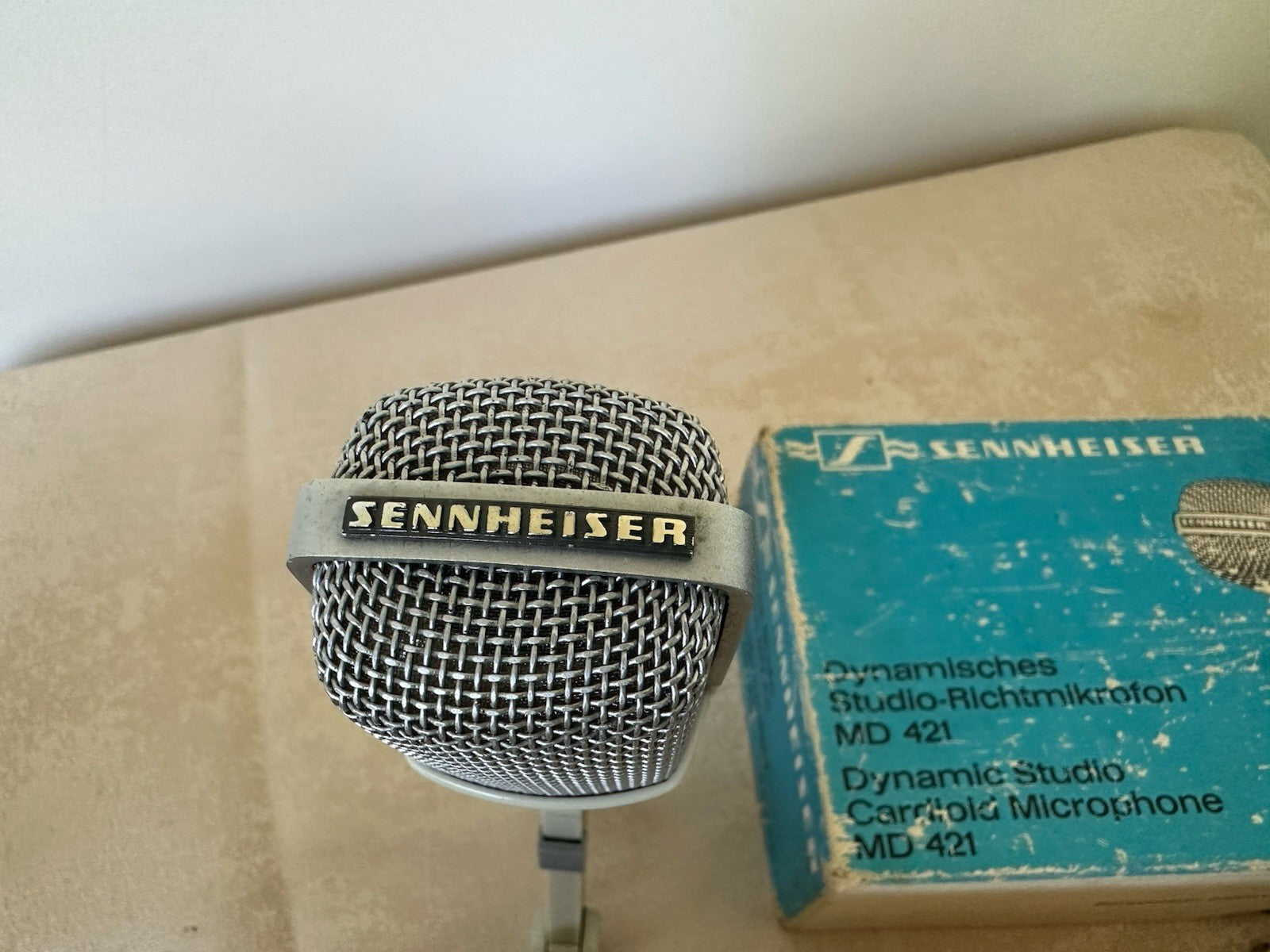 Sennheiser MD 421 N Mikrofon Microphone Mit OVP Retro Vintage