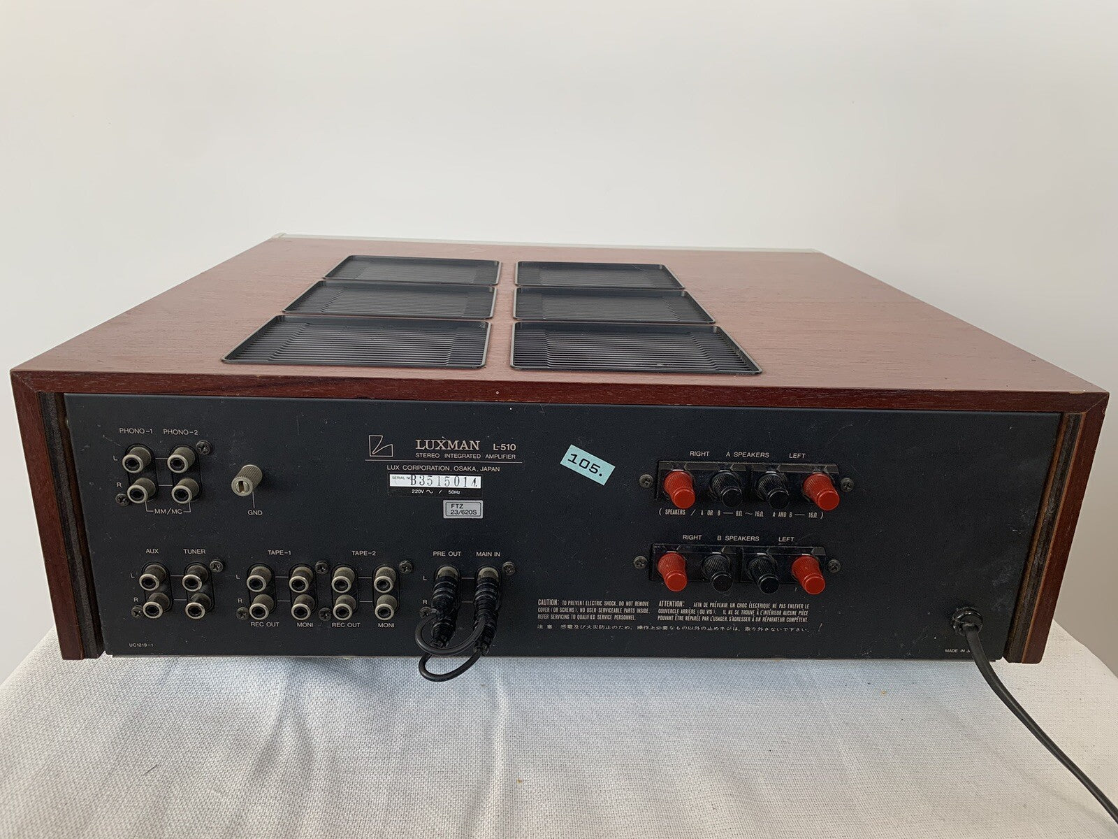 Luxman L-510 Verstärker Amplifier Vintage Retro Woodcase Holzgehäuse