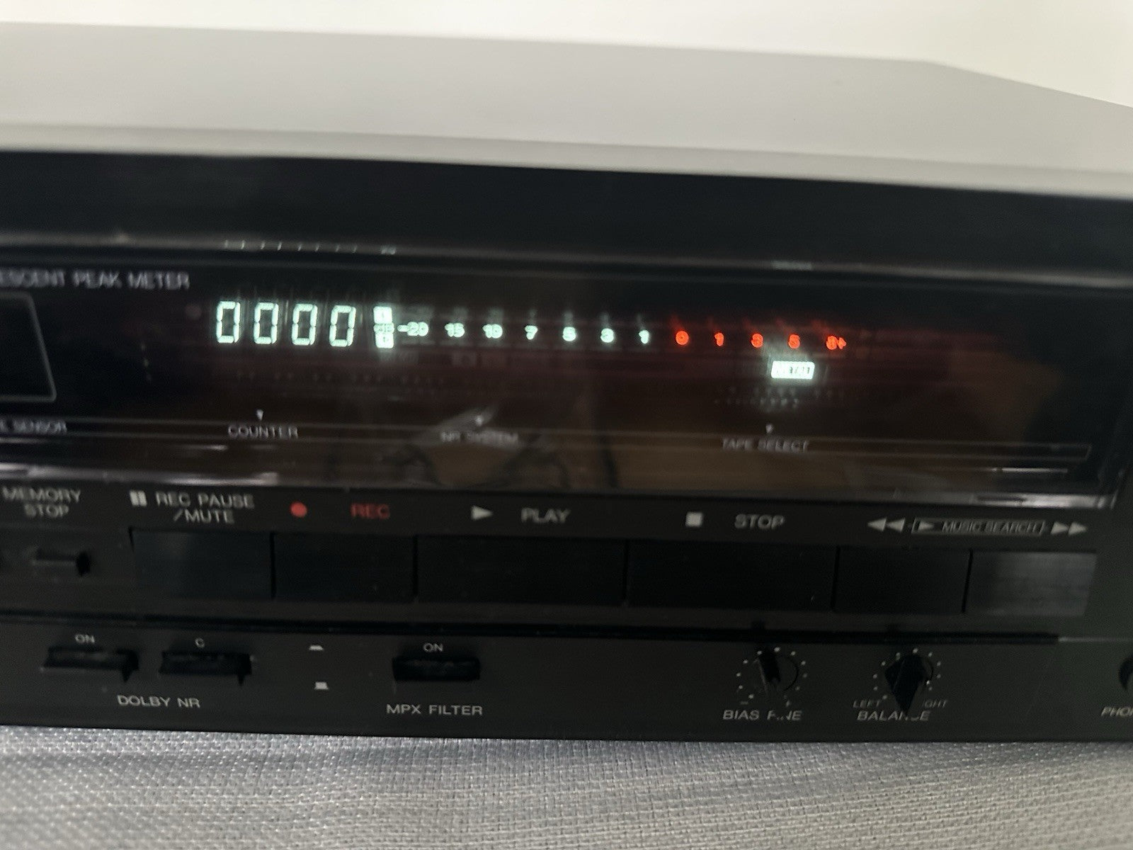 Denon DR-M14HX Kassettendeck Tape Deck Schwarz Mit FB Vintage Retro
