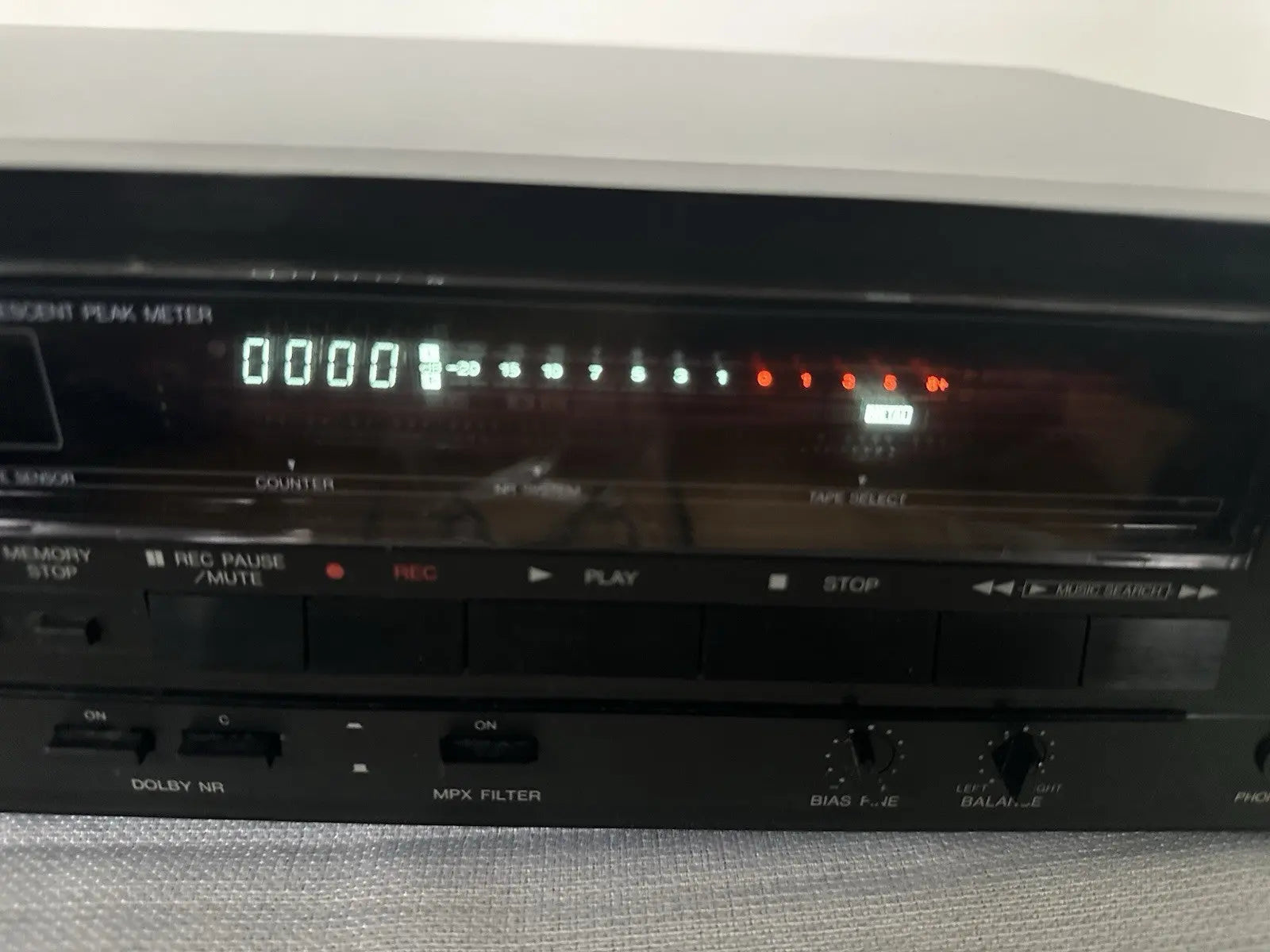 Denon DR-M14HX Kassettendeck Tape Deck Schwarz Mit FB Vintage Retro