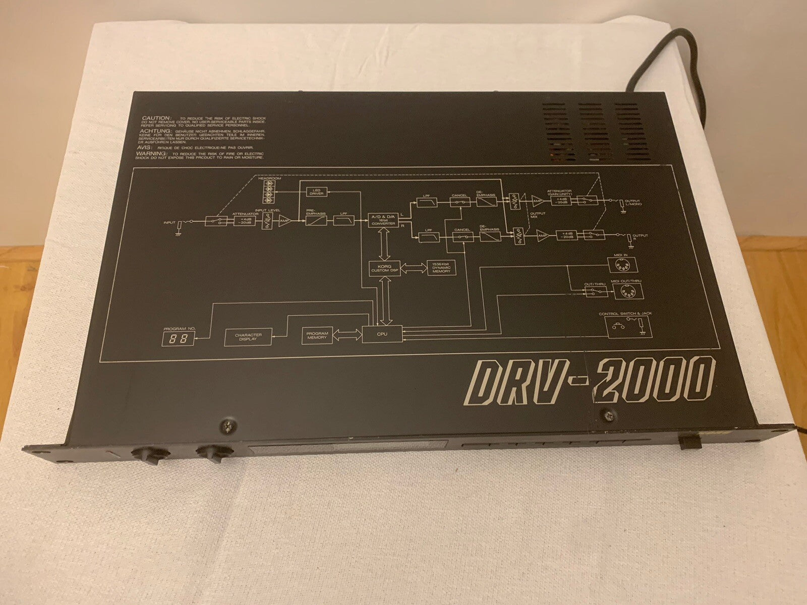 Korg DRV-2000 Digital Reverb Vintage Retro
