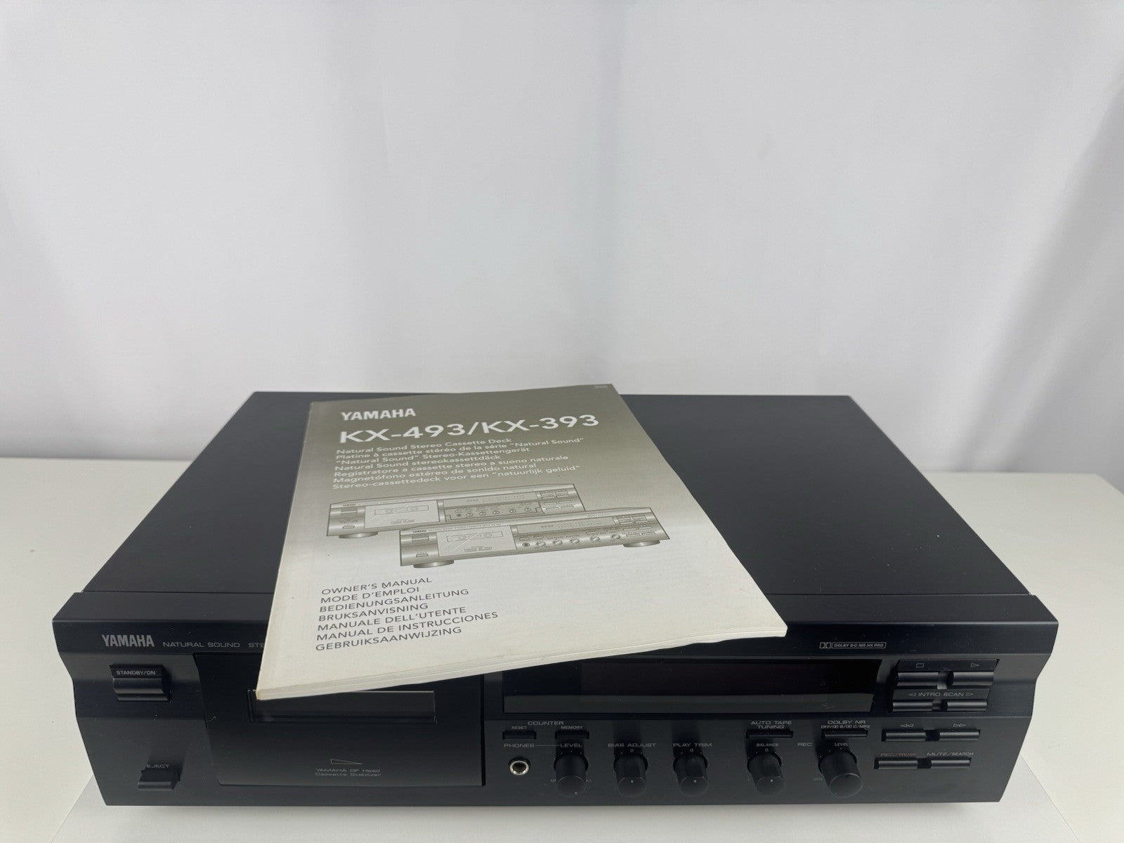 Yamaha KX-393 Kassettendeck Tape Deck Schwarz Black 