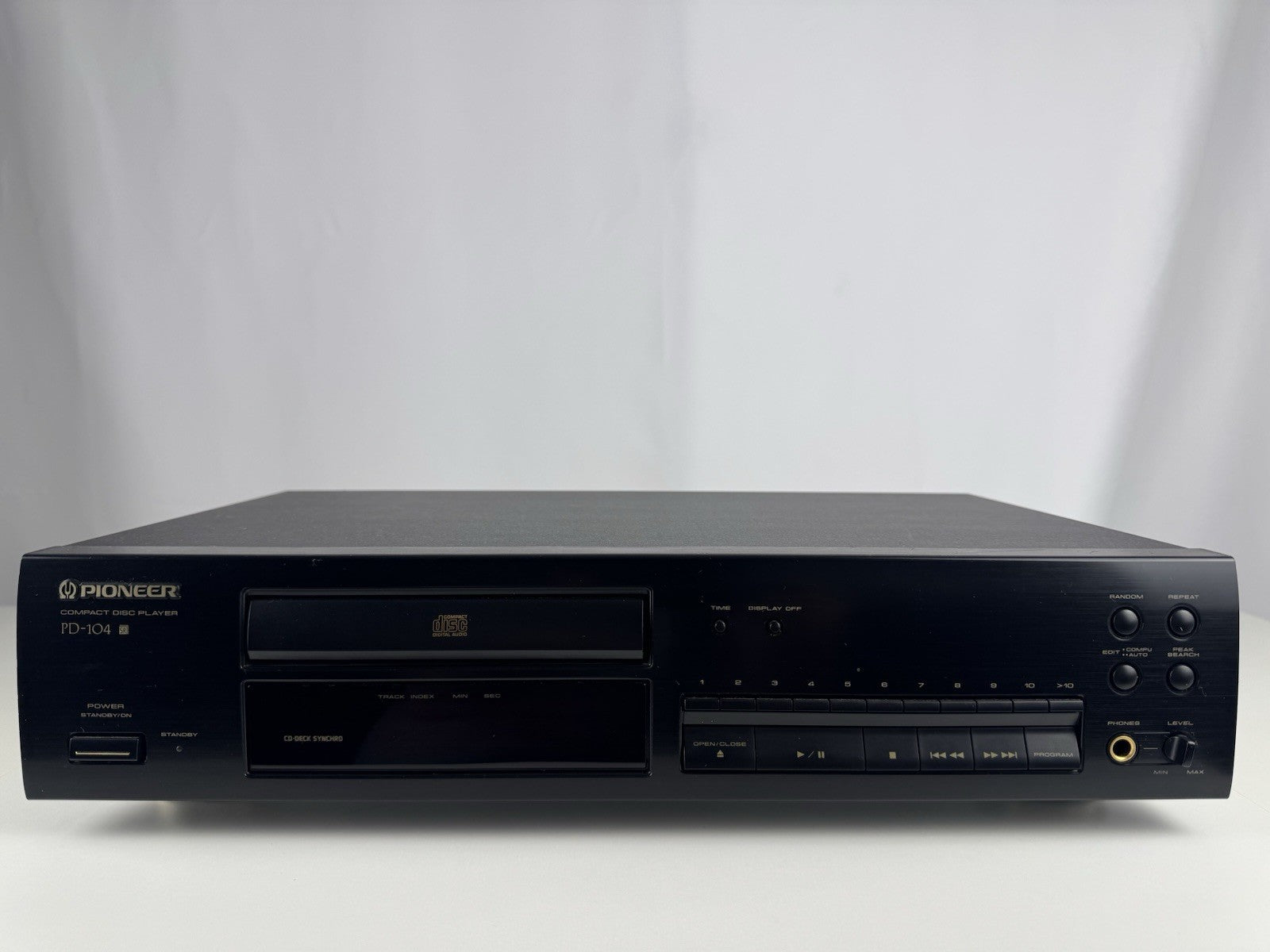 Pioneer PD-104 CD Spieler CD Player Schwarz Black Vintage Retro