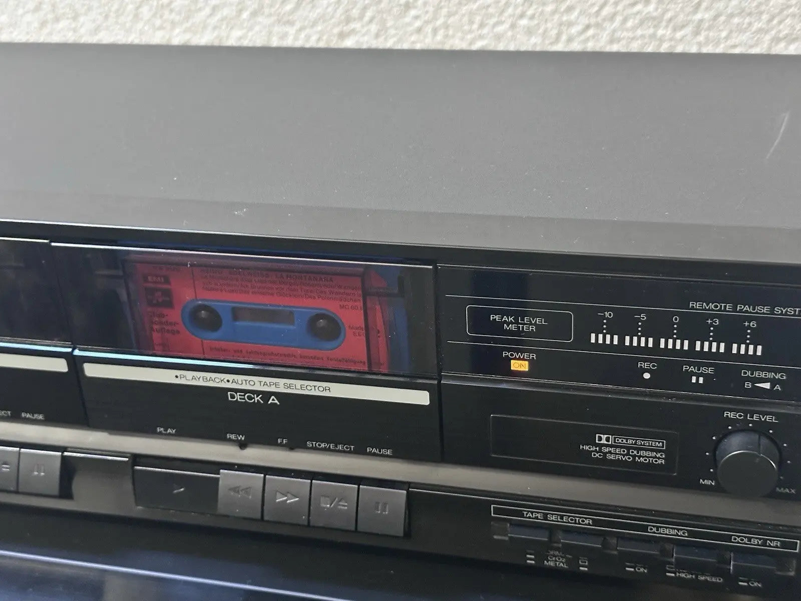 Sansui D-570W Kassettendeck Tape Deck Black Schwarz Vintage Retro