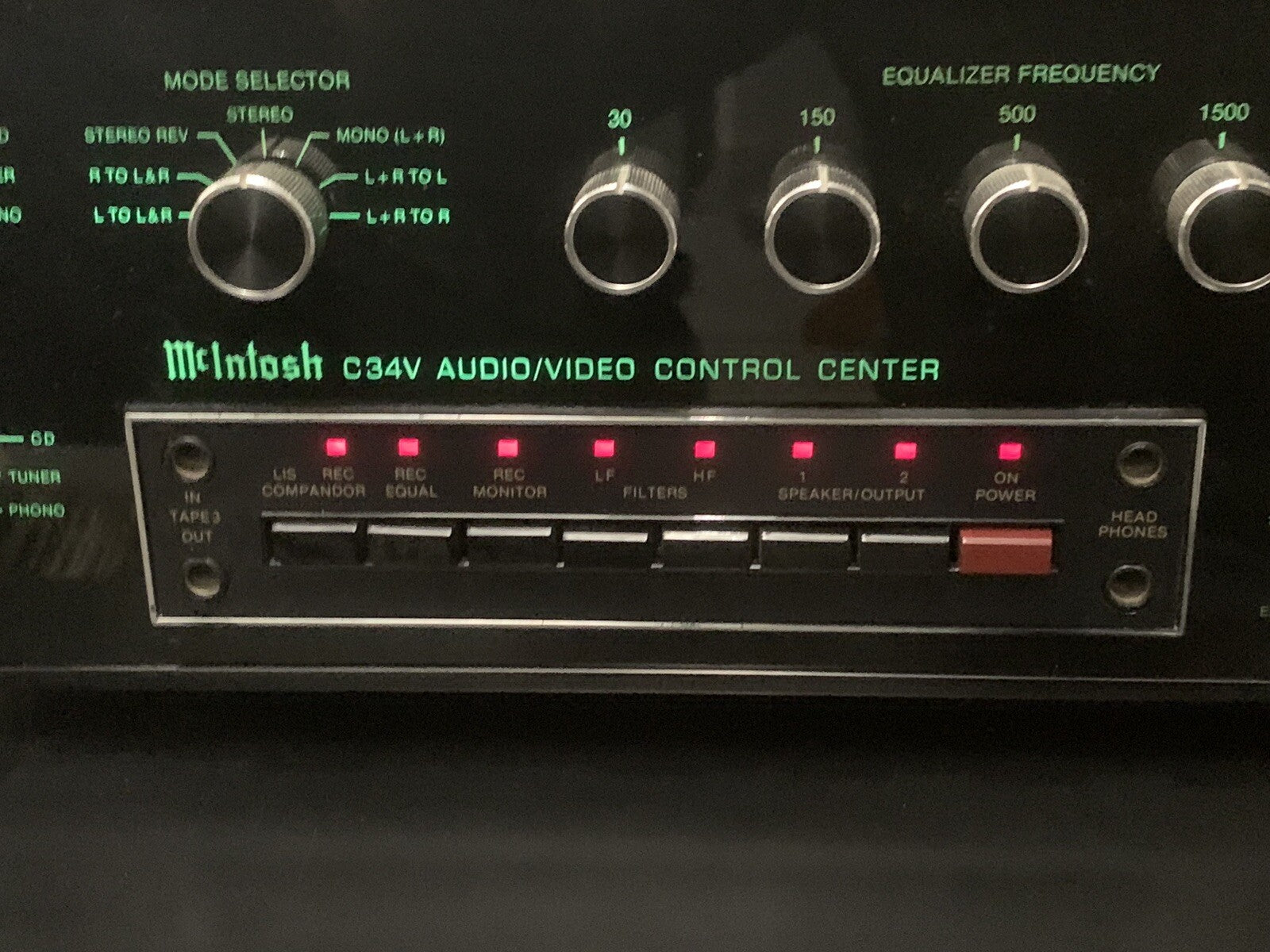 McIntosh C34V High End Vorverstärker Preamplifier Control Schwarz