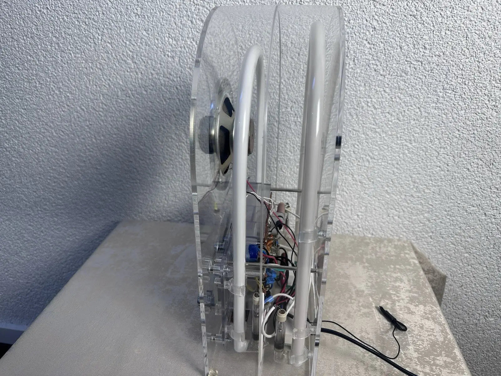 Dapy Neon Tuner Radio Vintage Retro Transparent Made In France